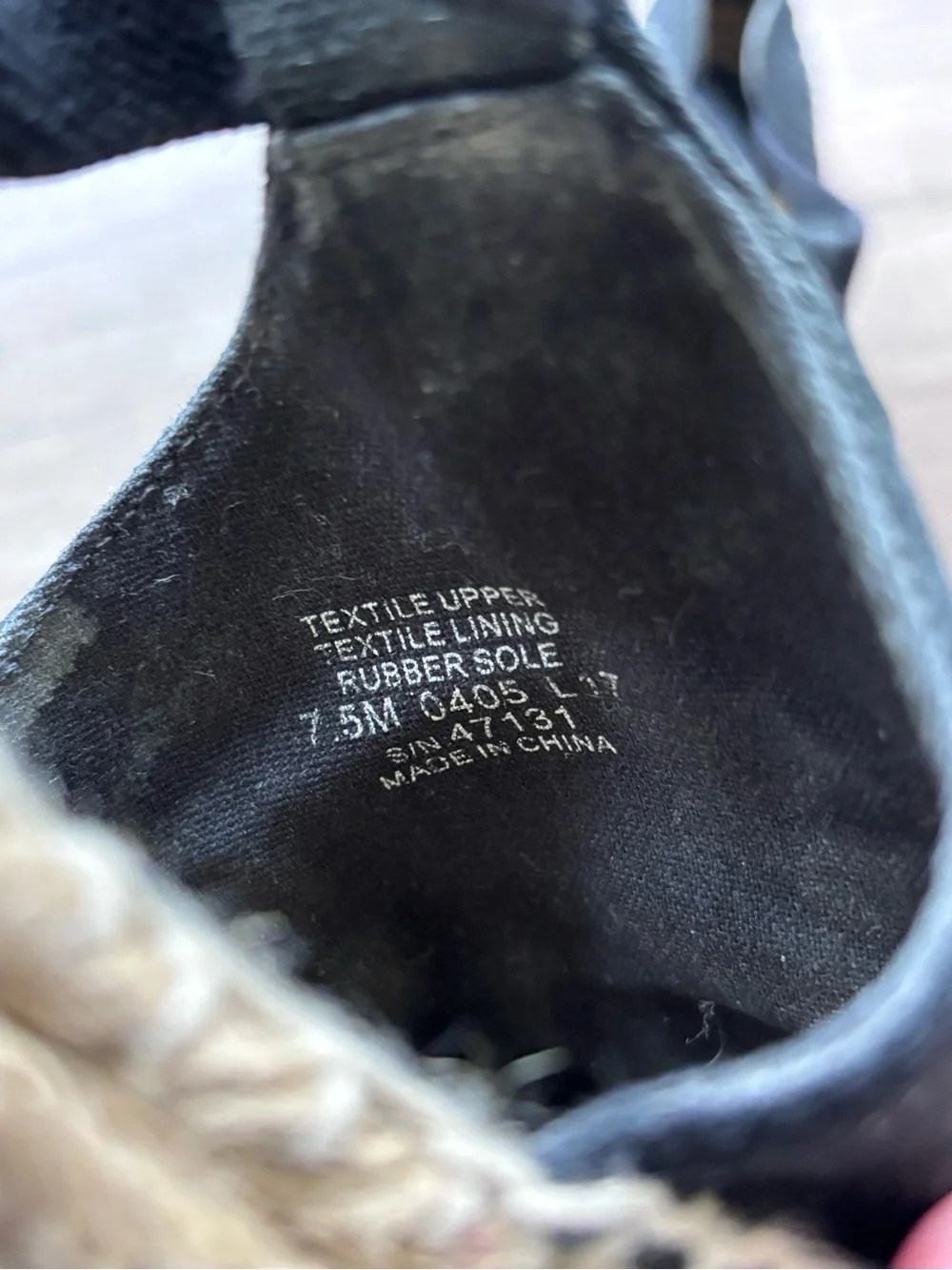 Tory Burch Black Canvas Espadrille Flats with Natural Jute Trim
